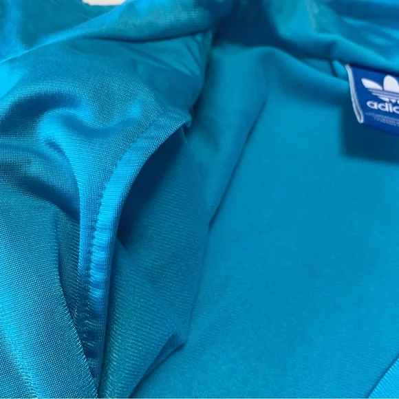 Adidas turquoise and yellow track jacket - Picture 4 of 16